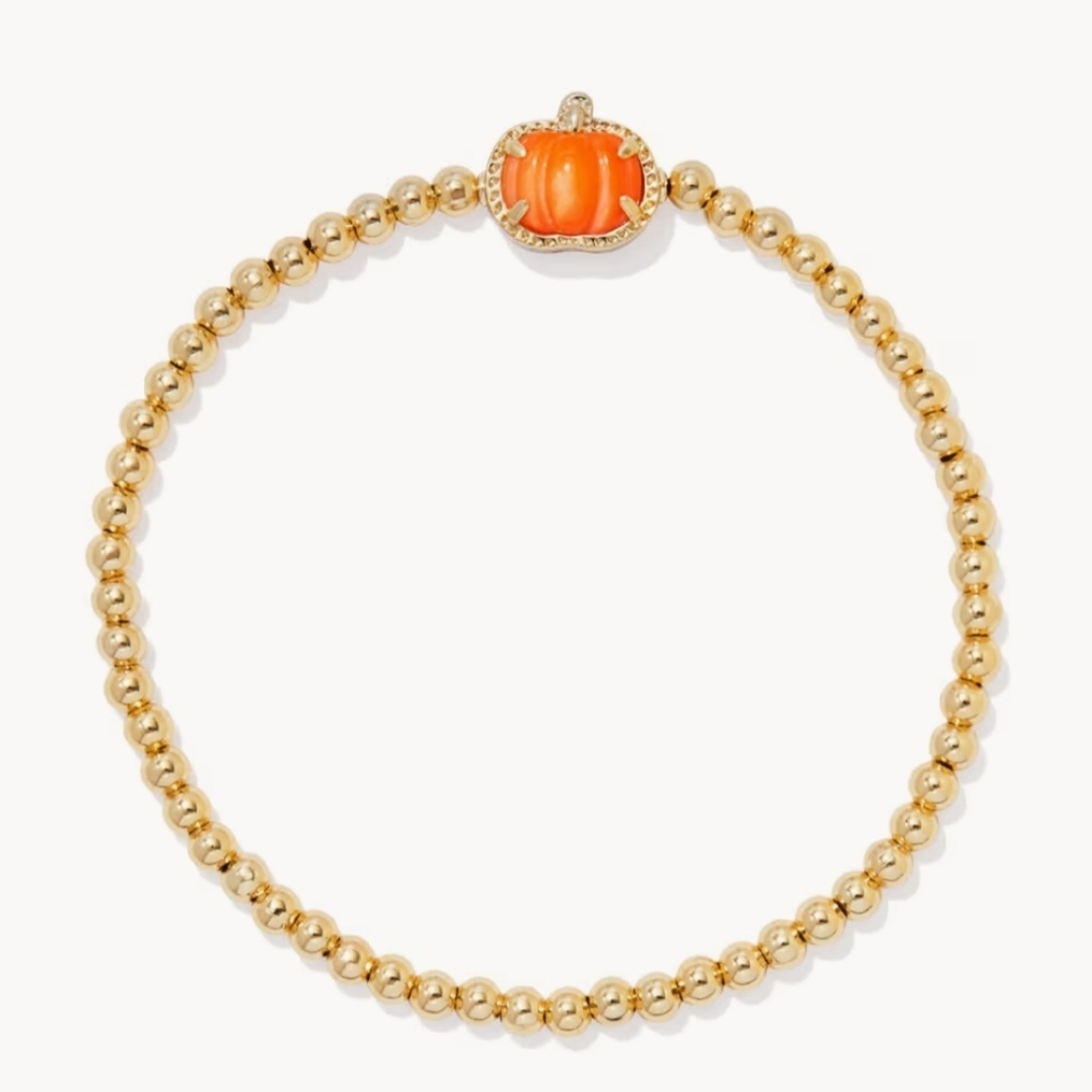 Kendra Scott Orange Pumpkin Stretch Bracelet - Picture 3 of 4